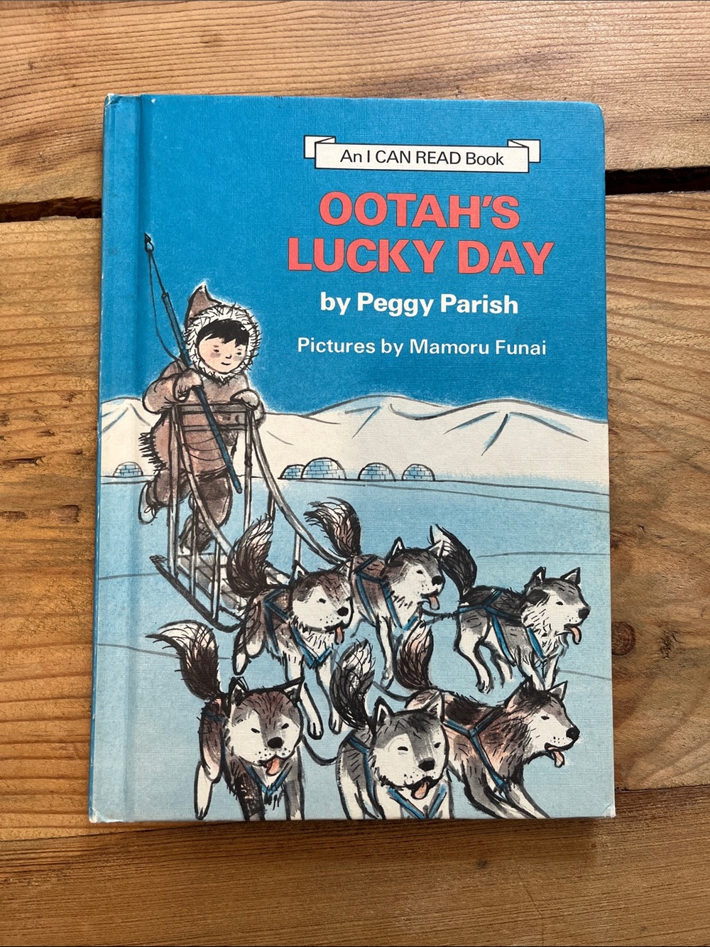 OOTAH'S LUCKY DAY Book HC Dog Sledding Mushing Sled Dogs by Peggy Parish